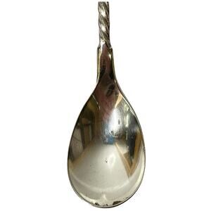 Vintage US Silver Co. Classic 4.2'' in Twist Demitasse Souvenir Coffee Spoon